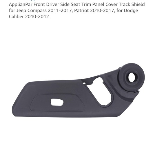 Jeep Compass Patriot Dodge Caliber Front Driver Side Seat Trim Panel Cover - Picture 1 of 10